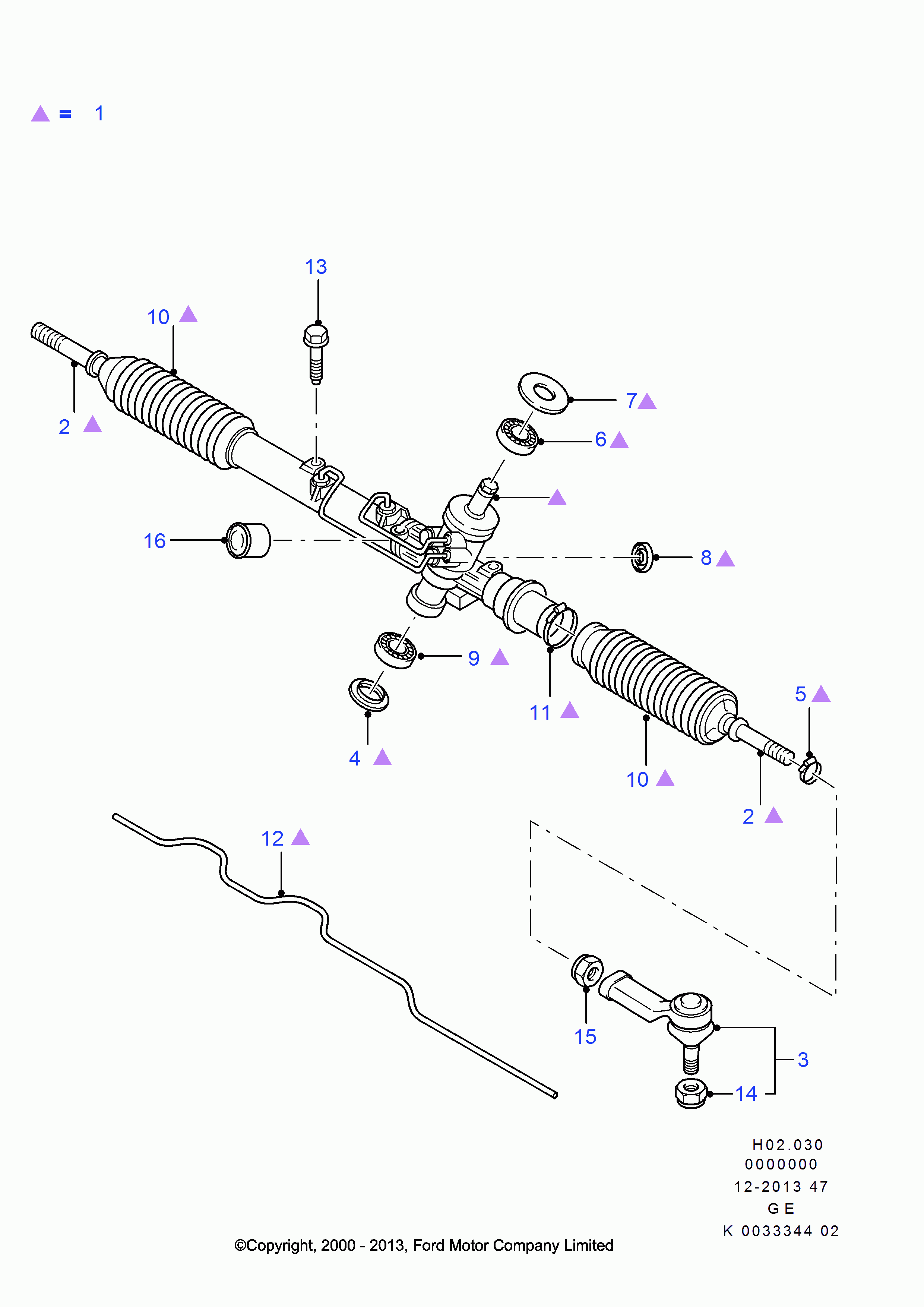 FORD (CHANGAN) 1138313 - Наконечник рульової тяги, кульовий шарнір avtolavka.club