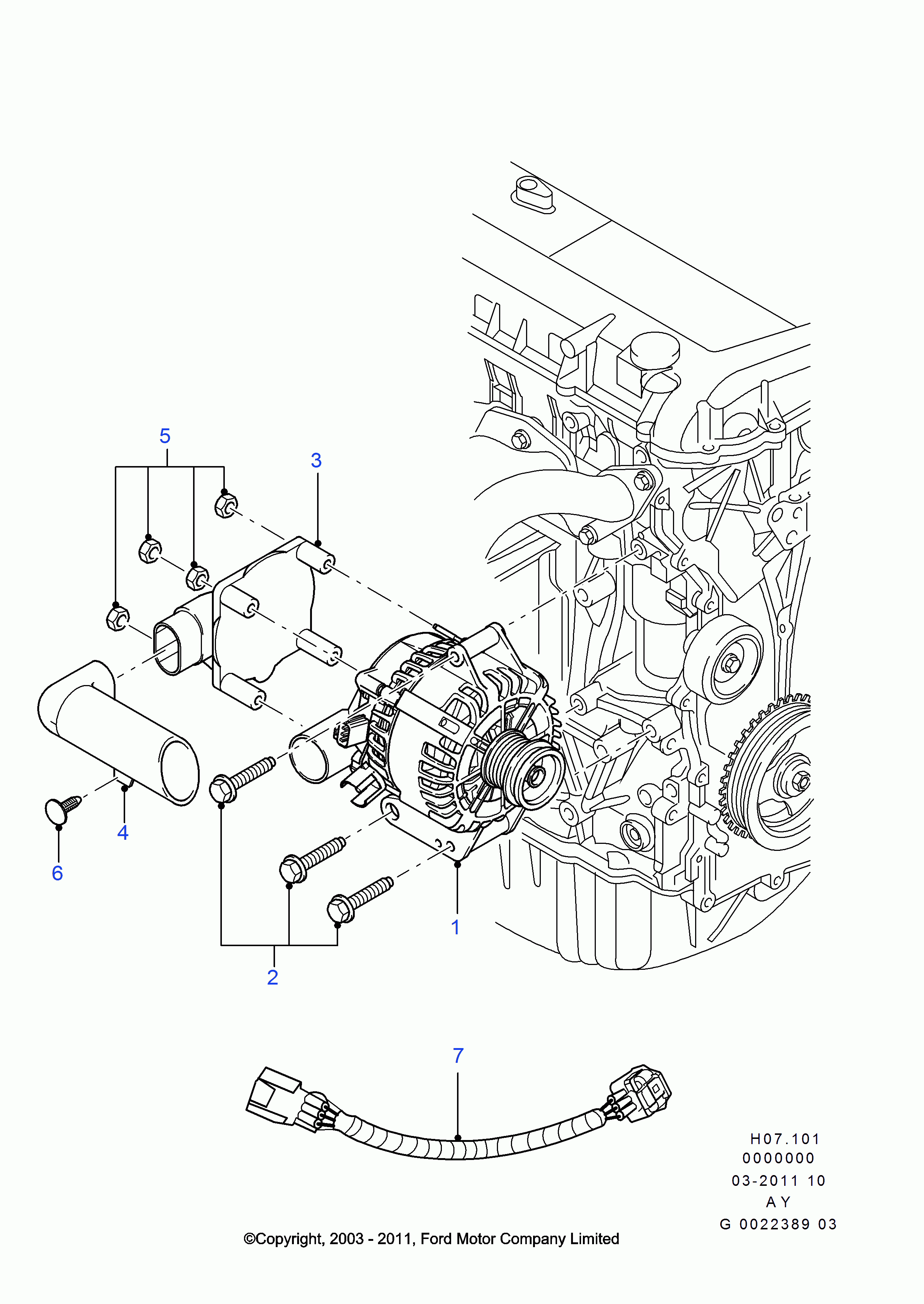 FORD USA 1478119 - Генератор avtolavka.club