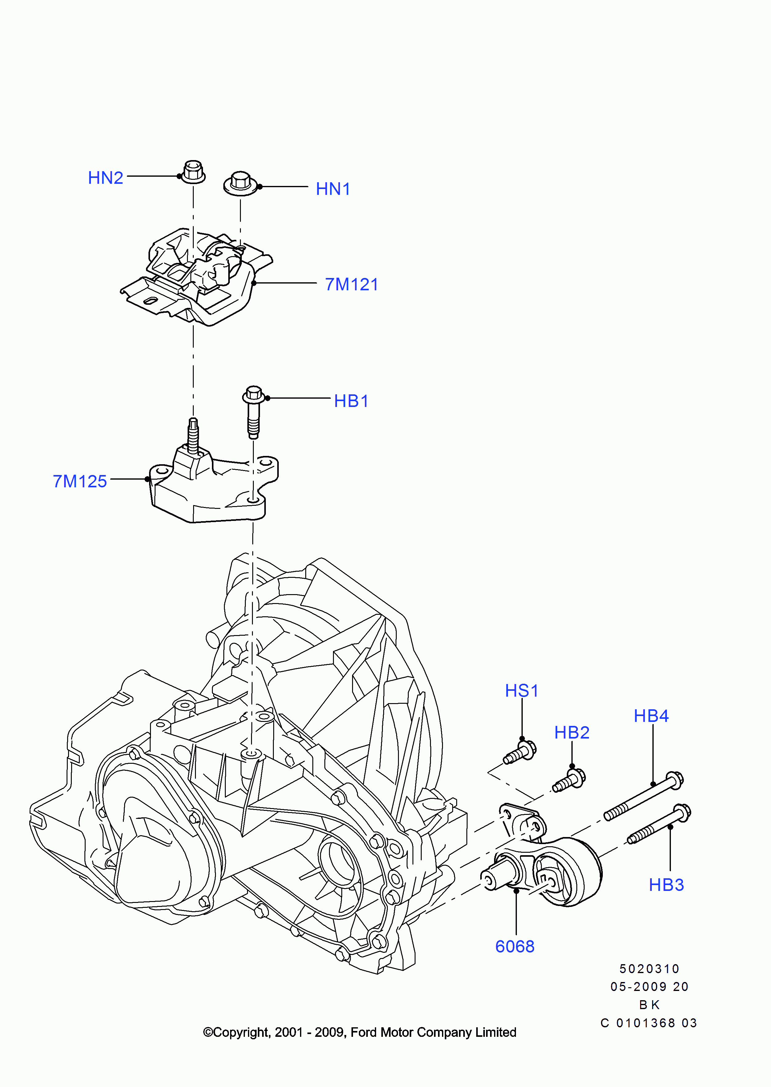 FORD 1221237 - Подушка, підвіска двигуна avtolavka.club