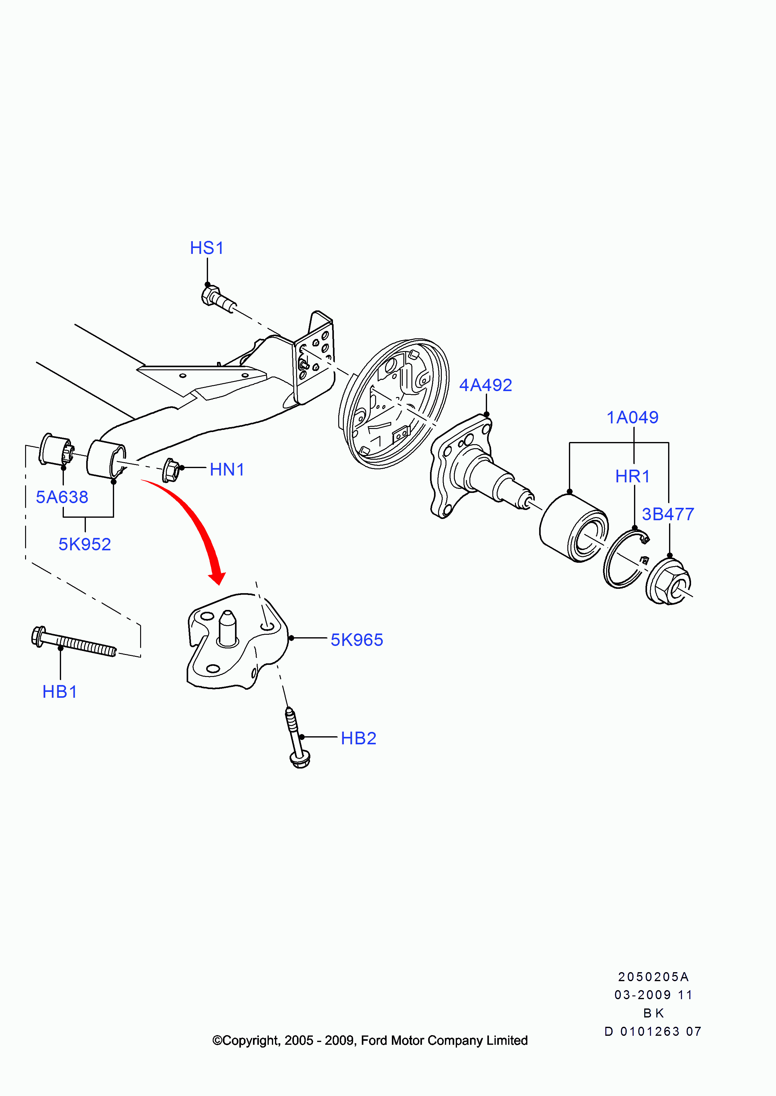 MAZDA 1426699 - Сайлентблок, важеля підвіски колеса avtolavka.club