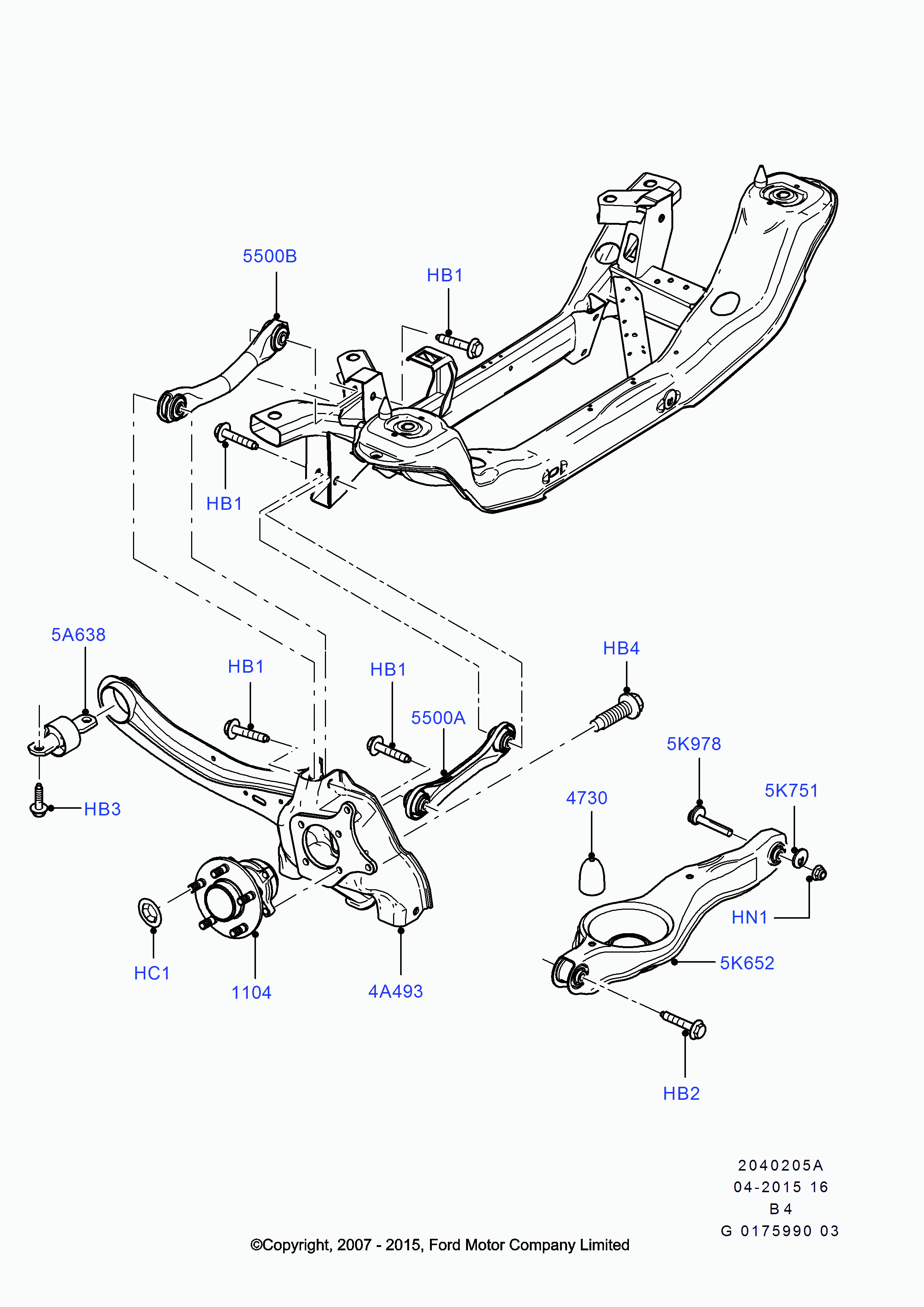 FORD 1 548 460 - Важіль незалежної підвіски колеса avtolavka.club