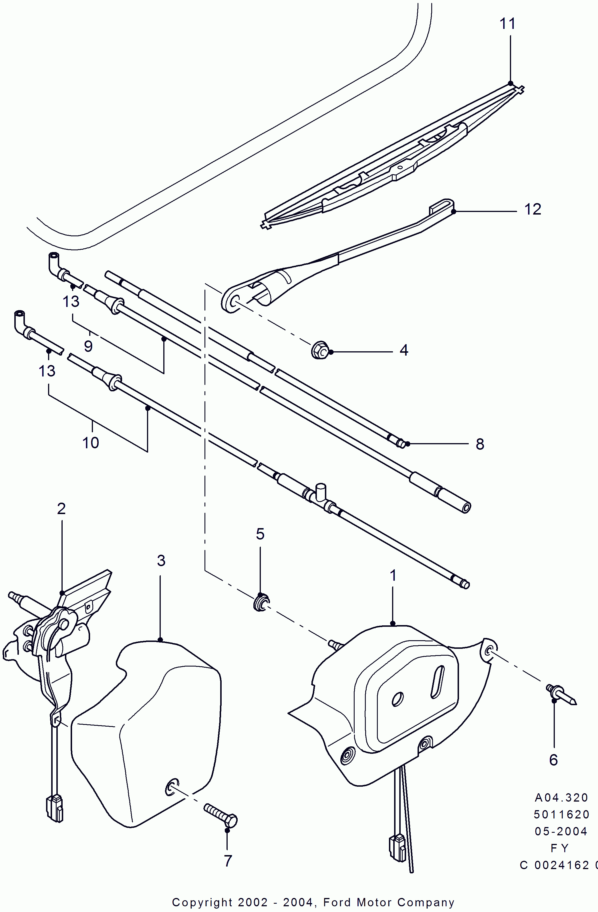 FORD 4053737 - Щітка склоочисника avtolavka.club