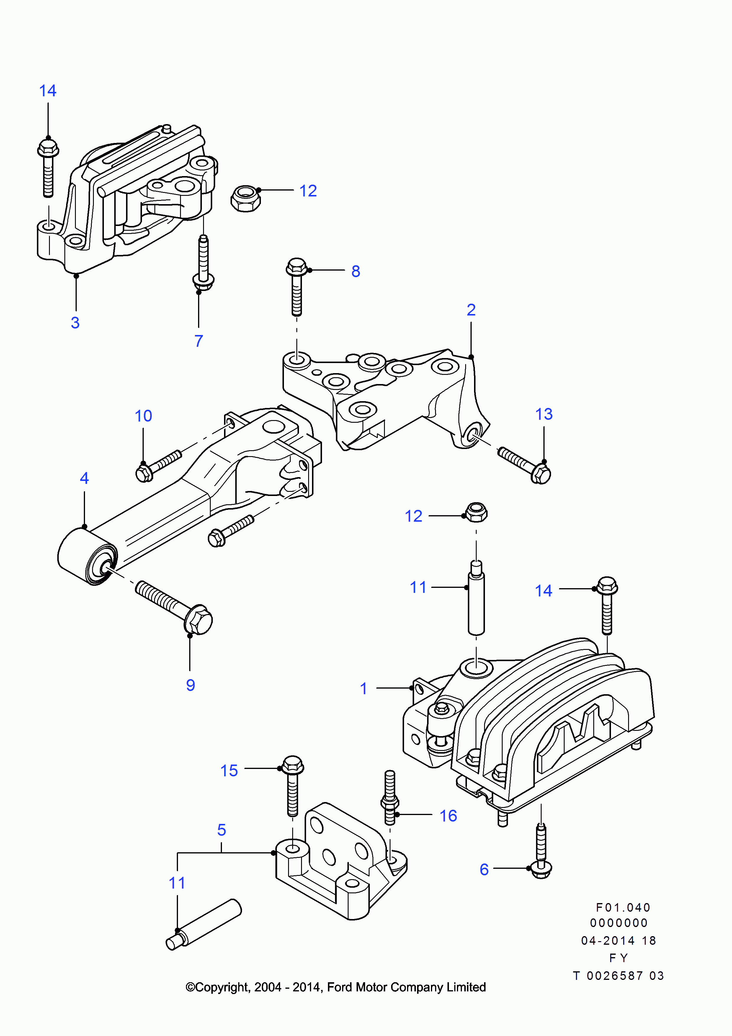 FORD 1494926 - Подушка, підвіска двигуна avtolavka.club