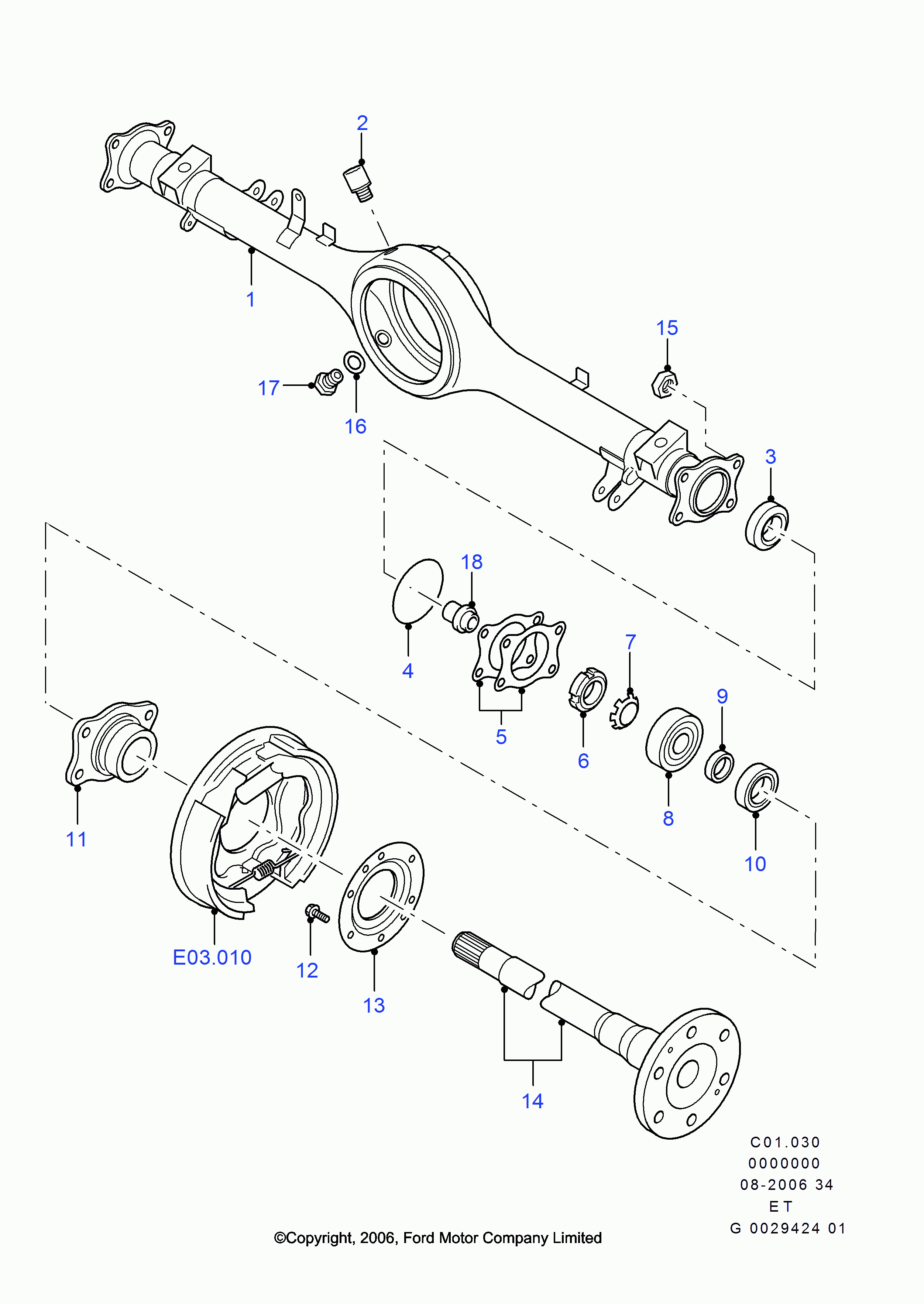 FORD 3735772 - Ущільнене кільце, диференціал avtolavka.club