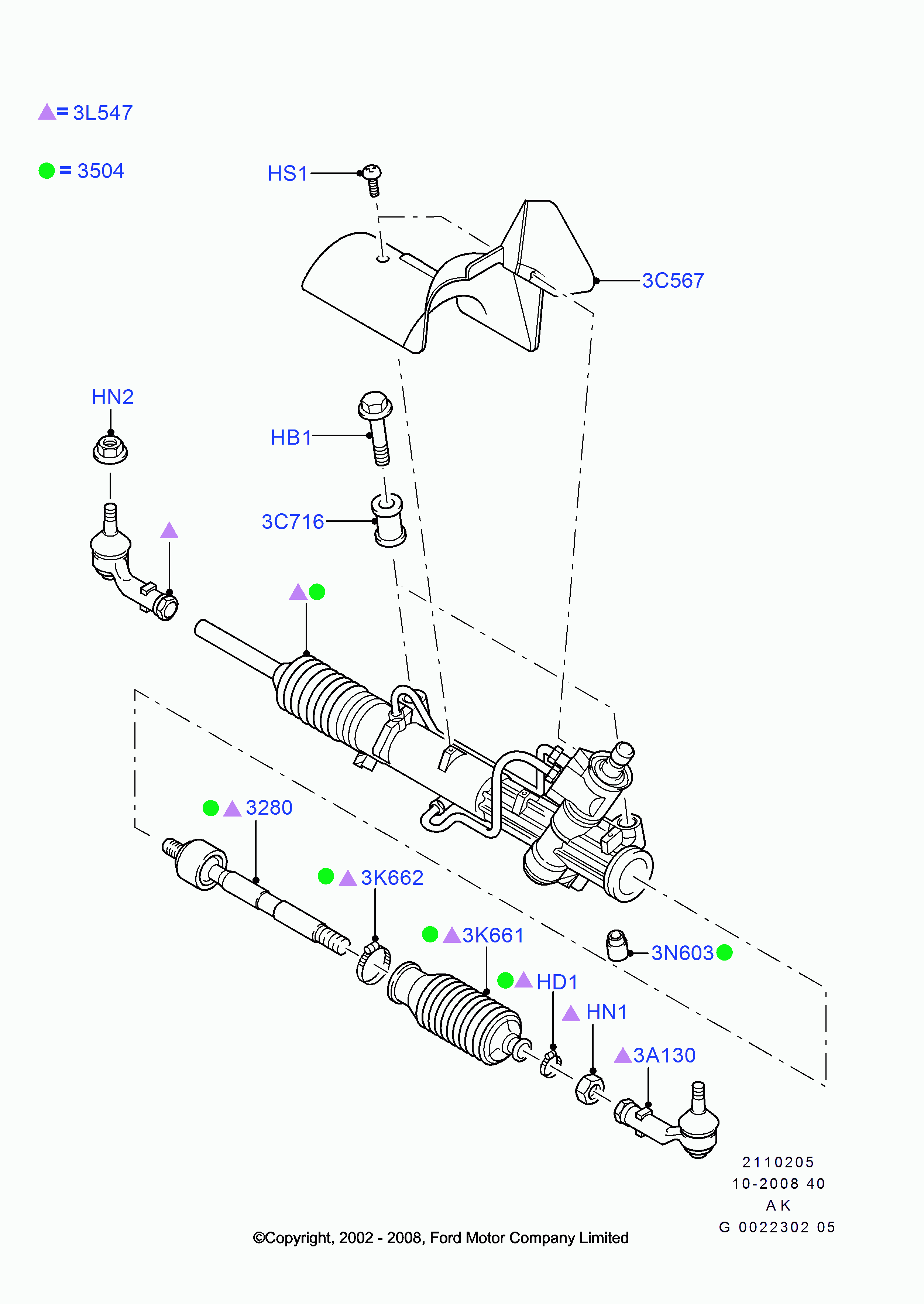 FORD 6182818 - Пильник, рульове управління avtolavka.club