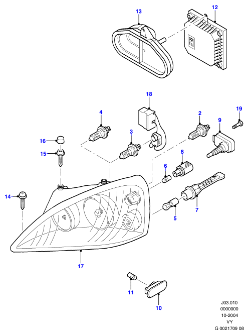 FORD 1109206 - Лампа розжарювання, основна фара avtolavka.club