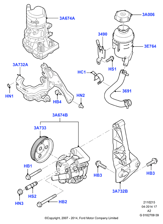 FORD 1674663 - Гідравлічний насос, рульове управління, ГУР avtolavka.club