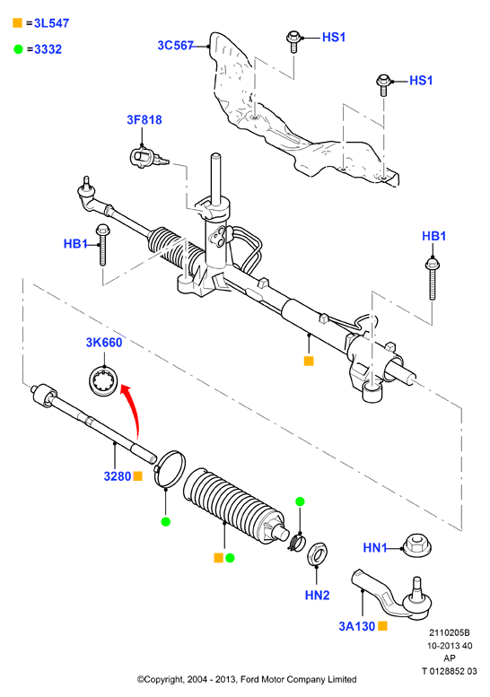 FORD 1377499 - Комплект пилника, рульове управління avtolavka.club