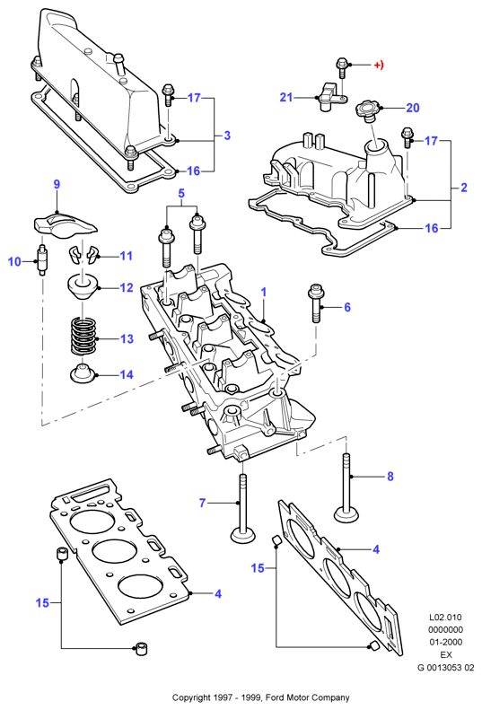 FORD 1025310 - Прокладка, кришка головки циліндра avtolavka.club