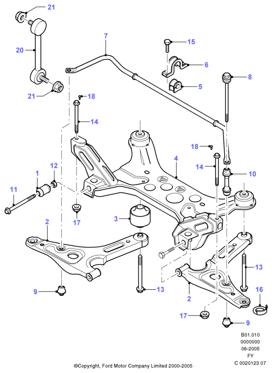 FORD 1444192 - Важіль незалежної підвіски колеса avtolavka.club