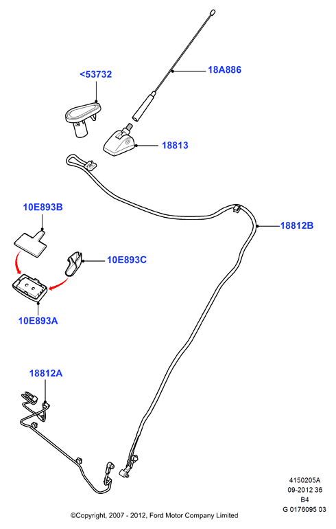 FORD 1 581 559 - Головка антени avtolavka.club