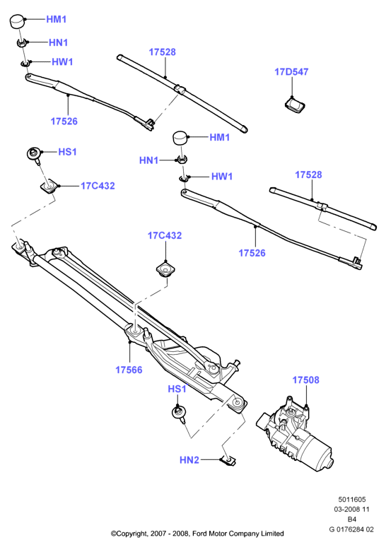 FORD 1738871 - Щітка склоочисника avtolavka.club