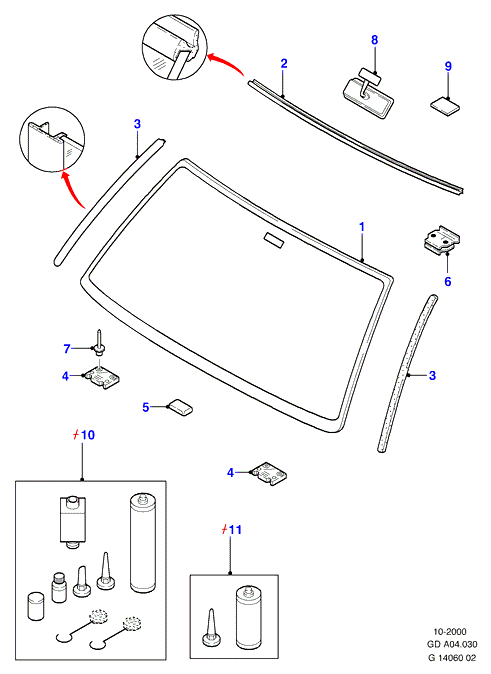 FORD 1 036 444 - Облицювання / захисна накладка, вітрове скло avtolavka.club