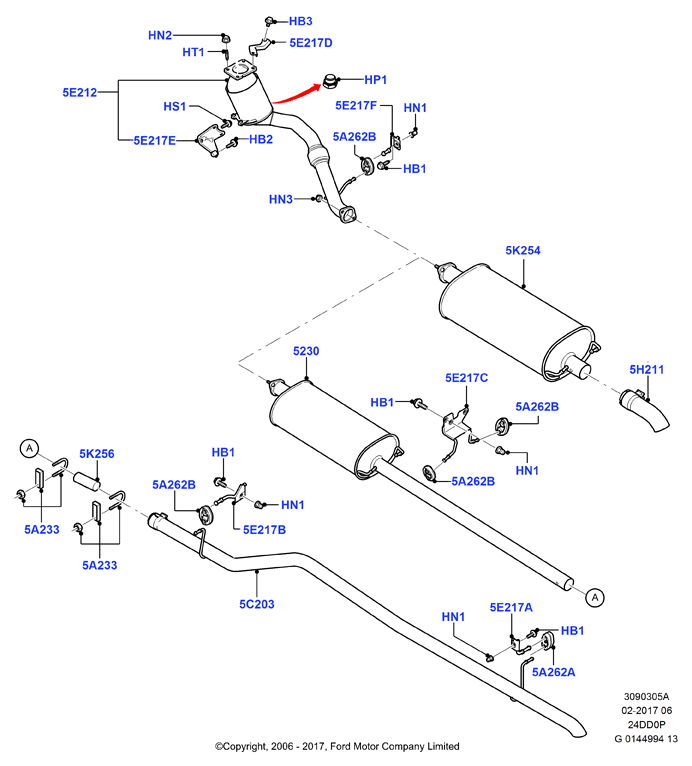 FORD 1 379 658 - Середній глушник вихлопних газів avtolavka.club