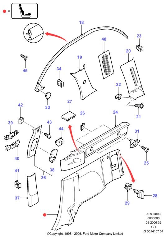 FORD 1007932 - Розпірна заклепка avtolavka.club