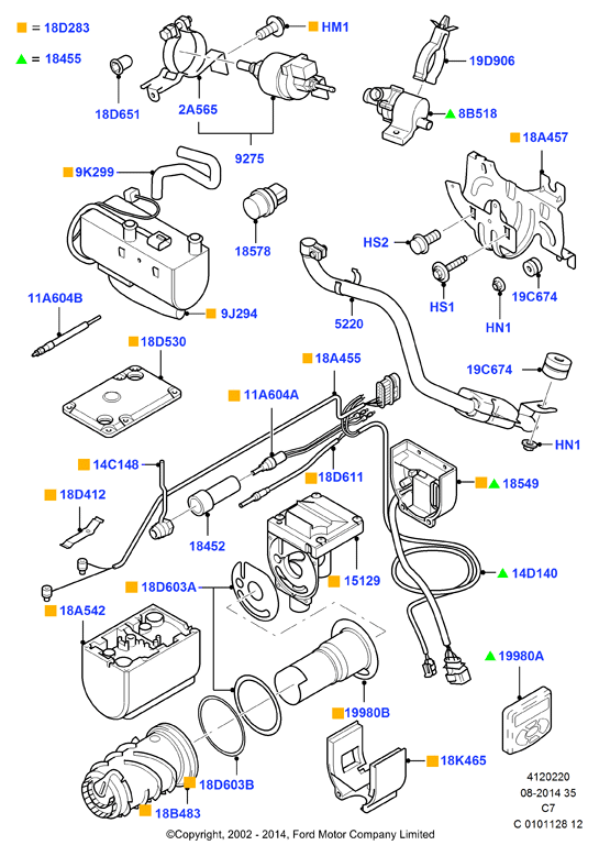 FORD 1417618 - Свічка розжарення, автономне опалення avtolavka.club