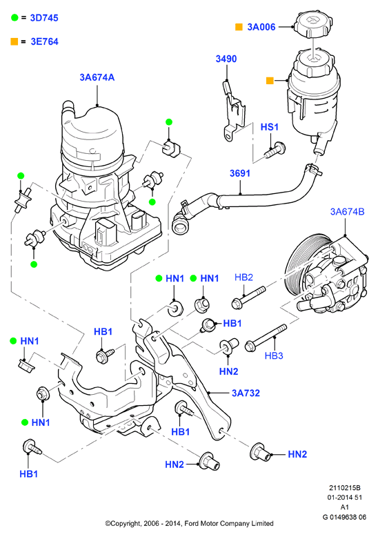 FORD 1766236 - Гідравлічний насос, рульове управління, ГУР avtolavka.club