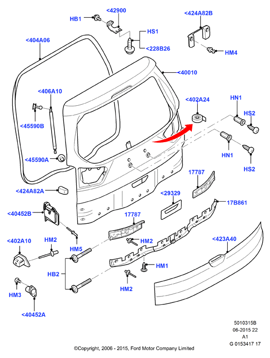 FORD 1364031 - Буфер, бампер avtolavka.club