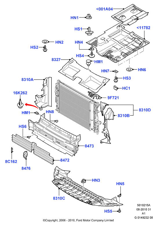 FORD 1763700 - Захист двигуна / піддону двигуна avtolavka.club