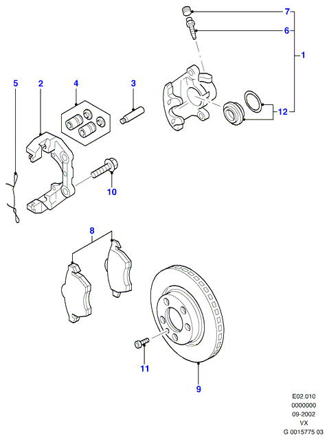 FORD 7201660 - Направляючий болт, корпус скоби гальма avtolavka.club