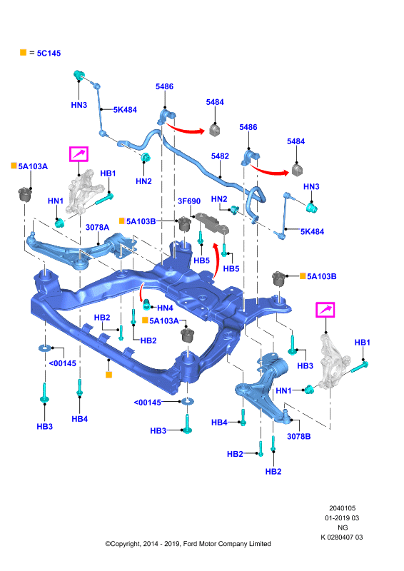 FORD USA 5182780 - Тяга / стійка, стабілізатор avtolavka.club