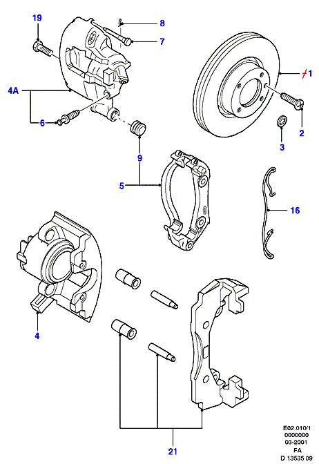 FORD 6180375 - Ремкомплект, гальмівний супорт avtolavka.club