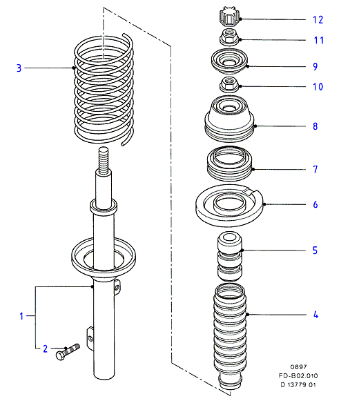 FORD 6826711 - Пружина ходової частини avtolavka.club