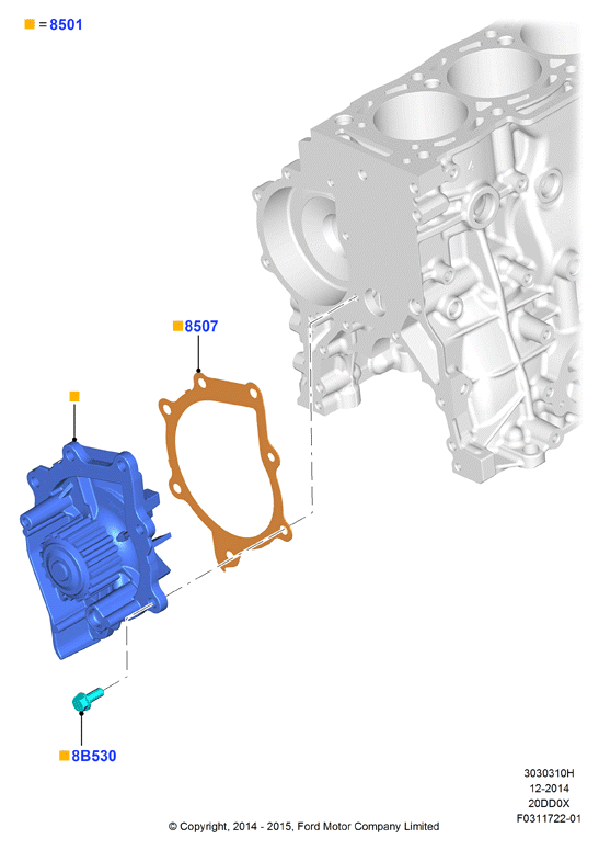 FORD 1559259 - Водяний насос avtolavka.club