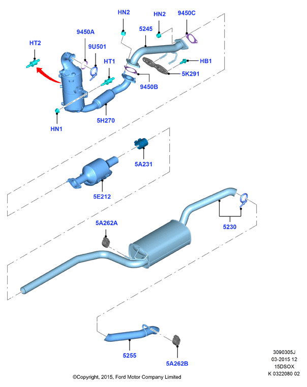 FORD 2026240 - Каталізатор avtolavka.club