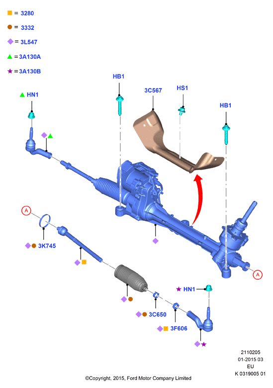 FORD 1 826 505 - Наконечник рульової тяги, кульовий шарнір avtolavka.club