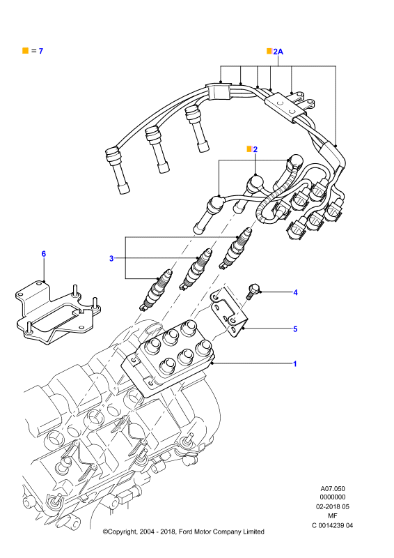 FORD 4046768 - Комплект проводів запалювання avtolavka.club