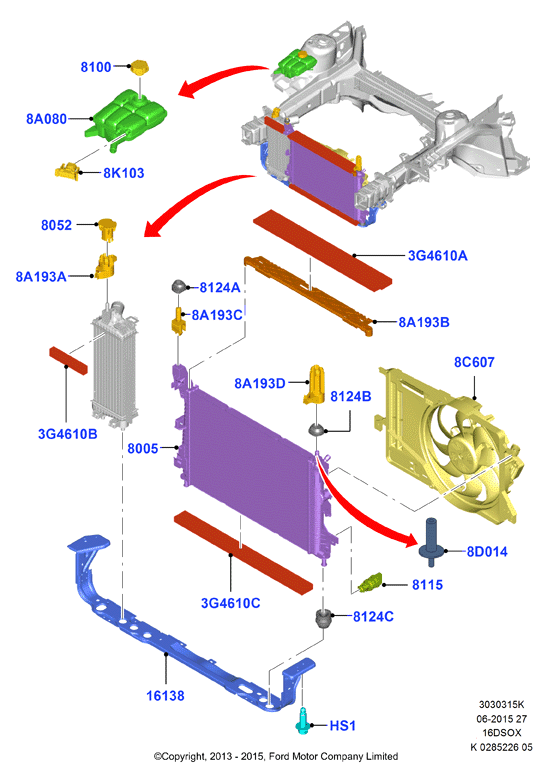 FORD 1830143 - Радіатор, охолодження двигуна avtolavka.club