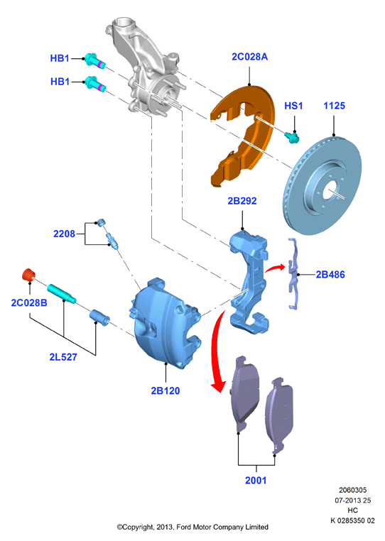 FORD 1 835 113 - Гальмівний супорт avtolavka.club