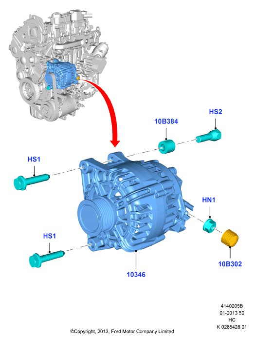 FORD 2032603 - Генератор avtolavka.club