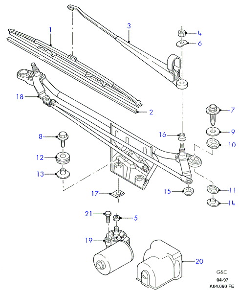 FORD 1053383 - Щітка склоочисника avtolavka.club