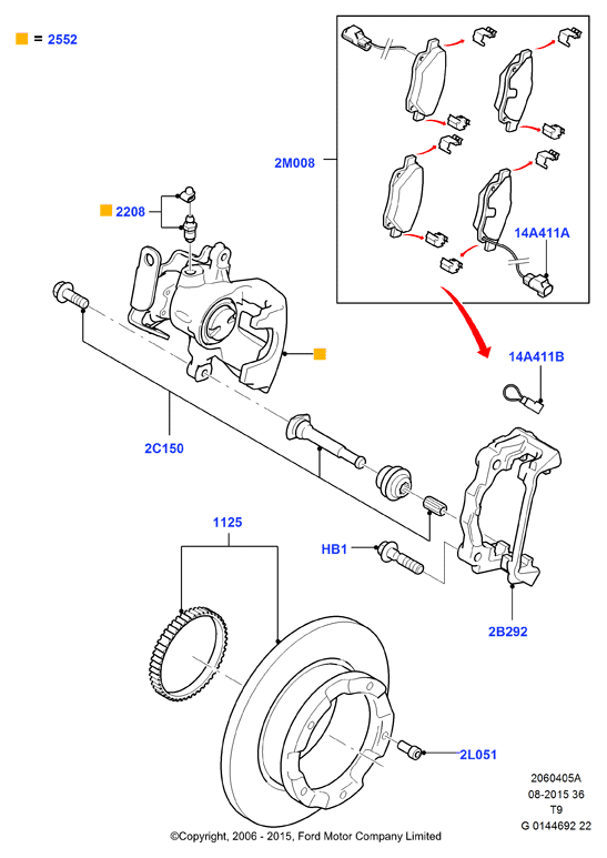 FORD 1521632 - Гальмівний супорт avtolavka.club