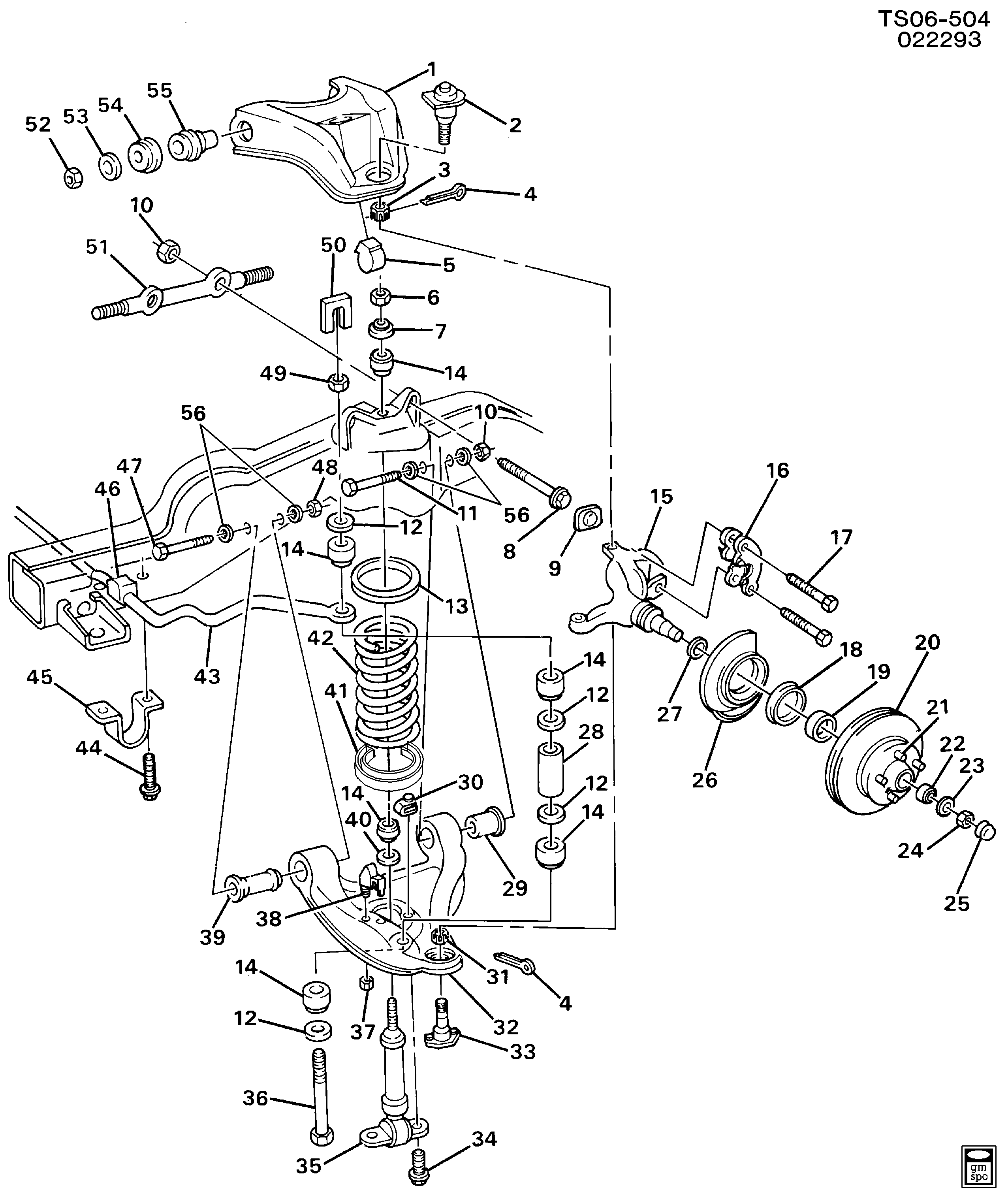 Chevrolet 15058959 - Пружина ходової частини avtolavka.club