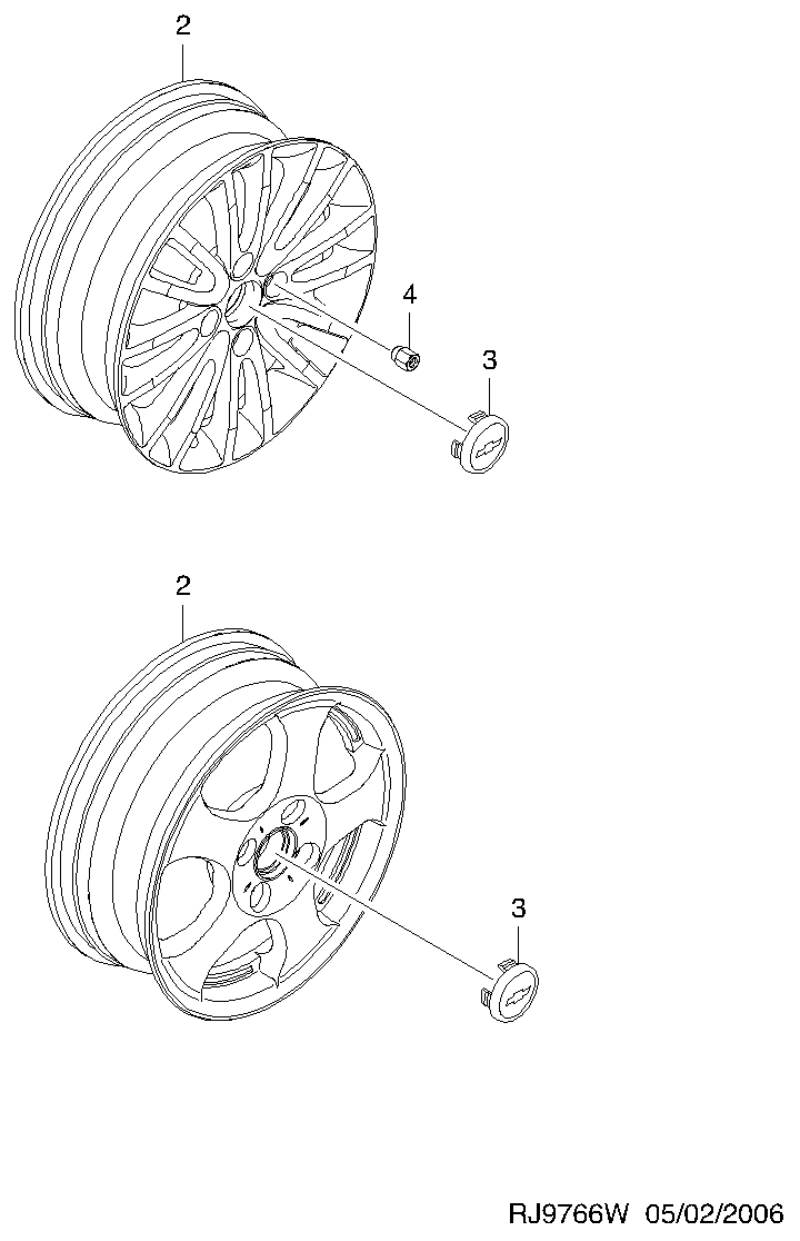 Chevrolet 94837389 - Гайка кріплення колеса avtolavka.club