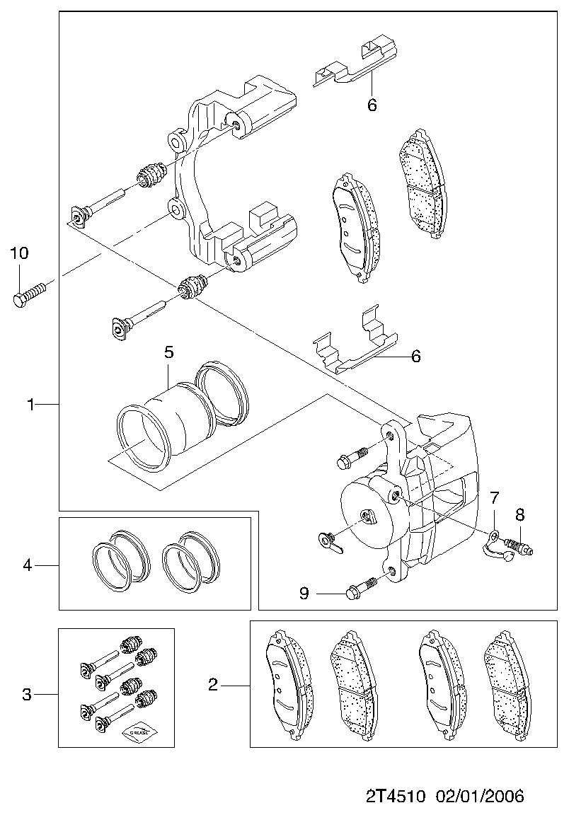 Chevrolet 94566892 - Гальмівні колодки, дискові гальма avtolavka.club