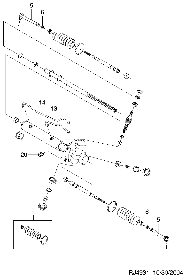 Vauxhall 96407485 - Наконечник рульової тяги, кульовий шарнір avtolavka.club