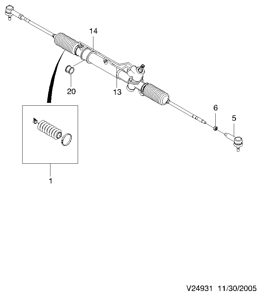 CHEVROLET (SGM) 93740710 - Наконечник рульової тяги, кульовий шарнір avtolavka.club