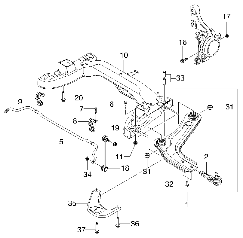 DAEWOO 96300648 - Шарова опора, несучий / направляючий шарнір avtolavka.club