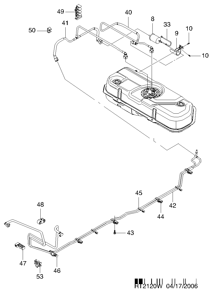 Chevrolet 96 537 170 - Паливний фільтр avtolavka.club