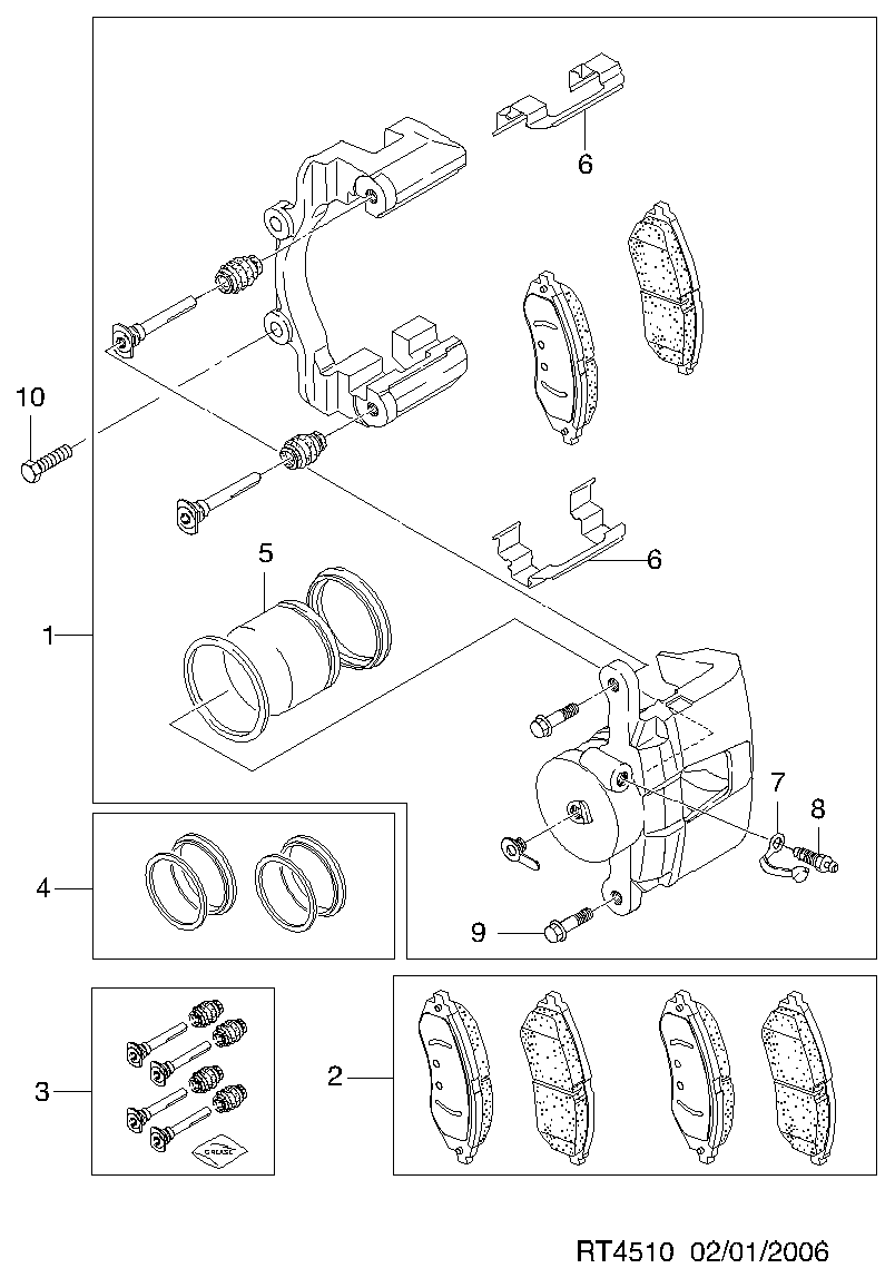 DAEWOO 96534653 - Гальмівні колодки, дискові гальма avtolavka.club