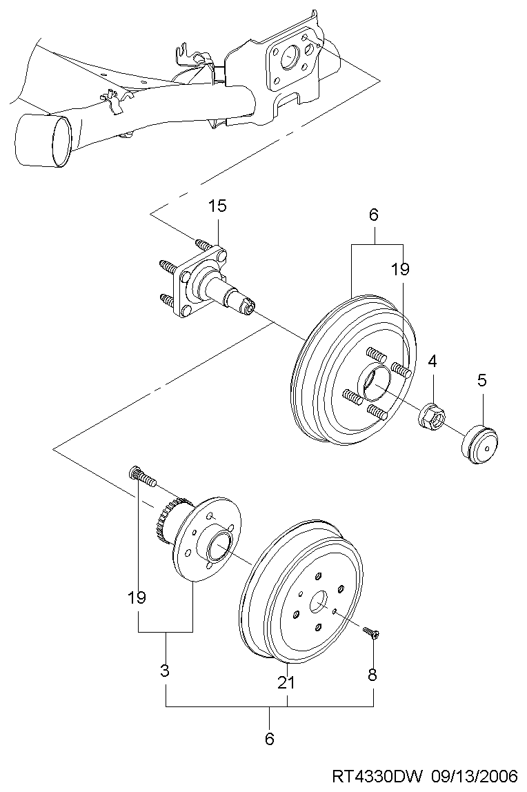 Chevrolet 96473233 - Гальмівний барабан avtolavka.club