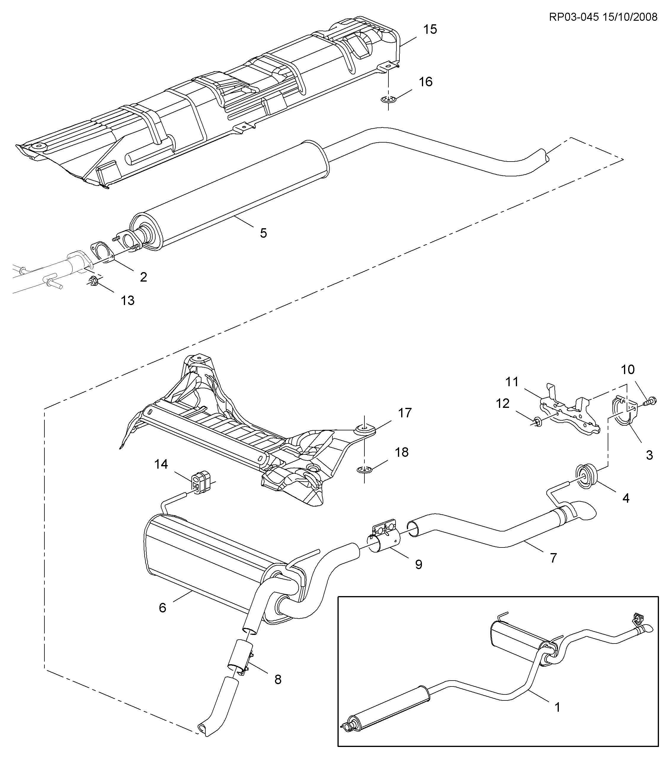 Vauxhall 13317220 - Середній глушник вихлопних газів avtolavka.club