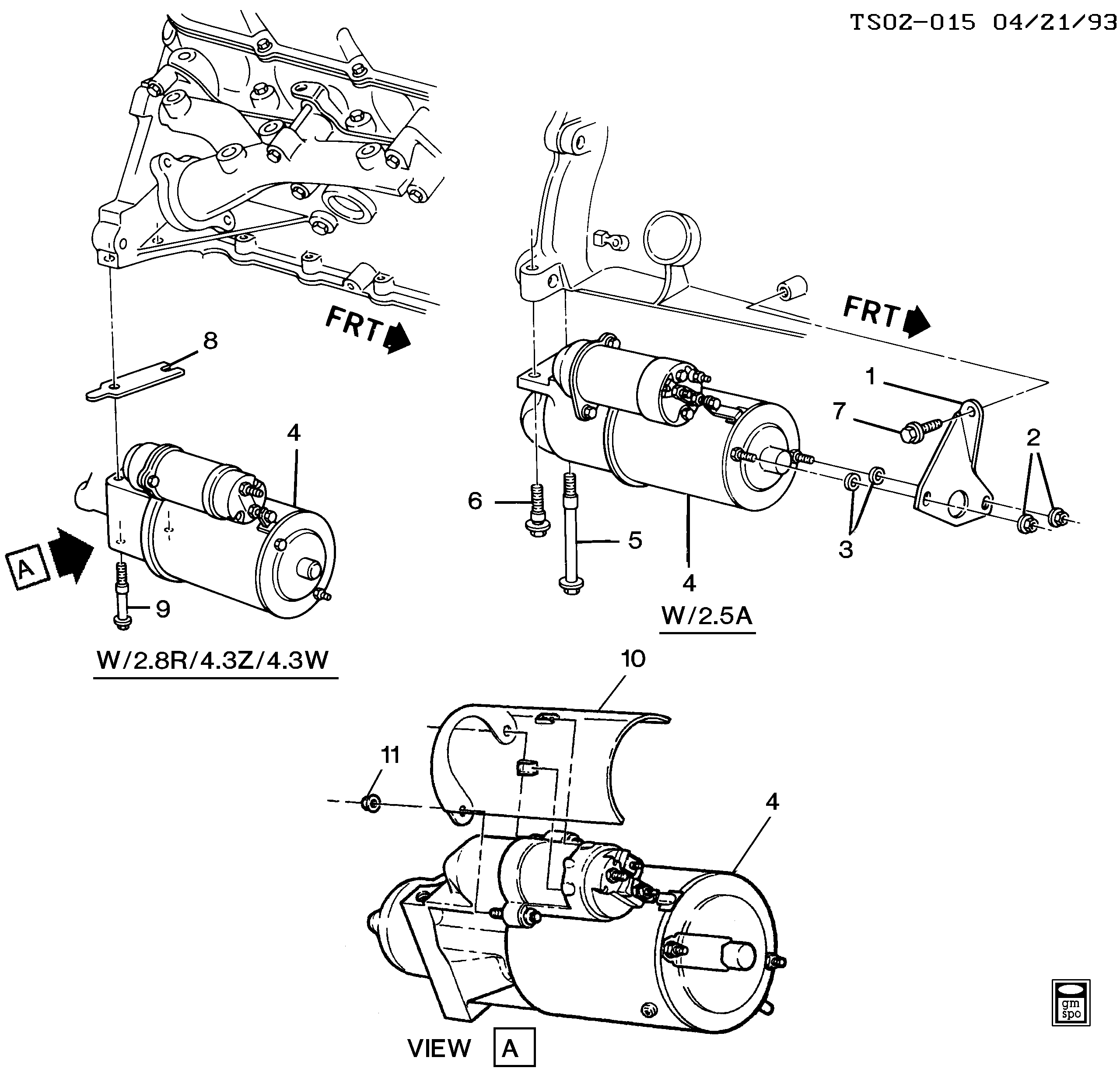 Chevrolet 10 465 065 - Стартер avtolavka.club