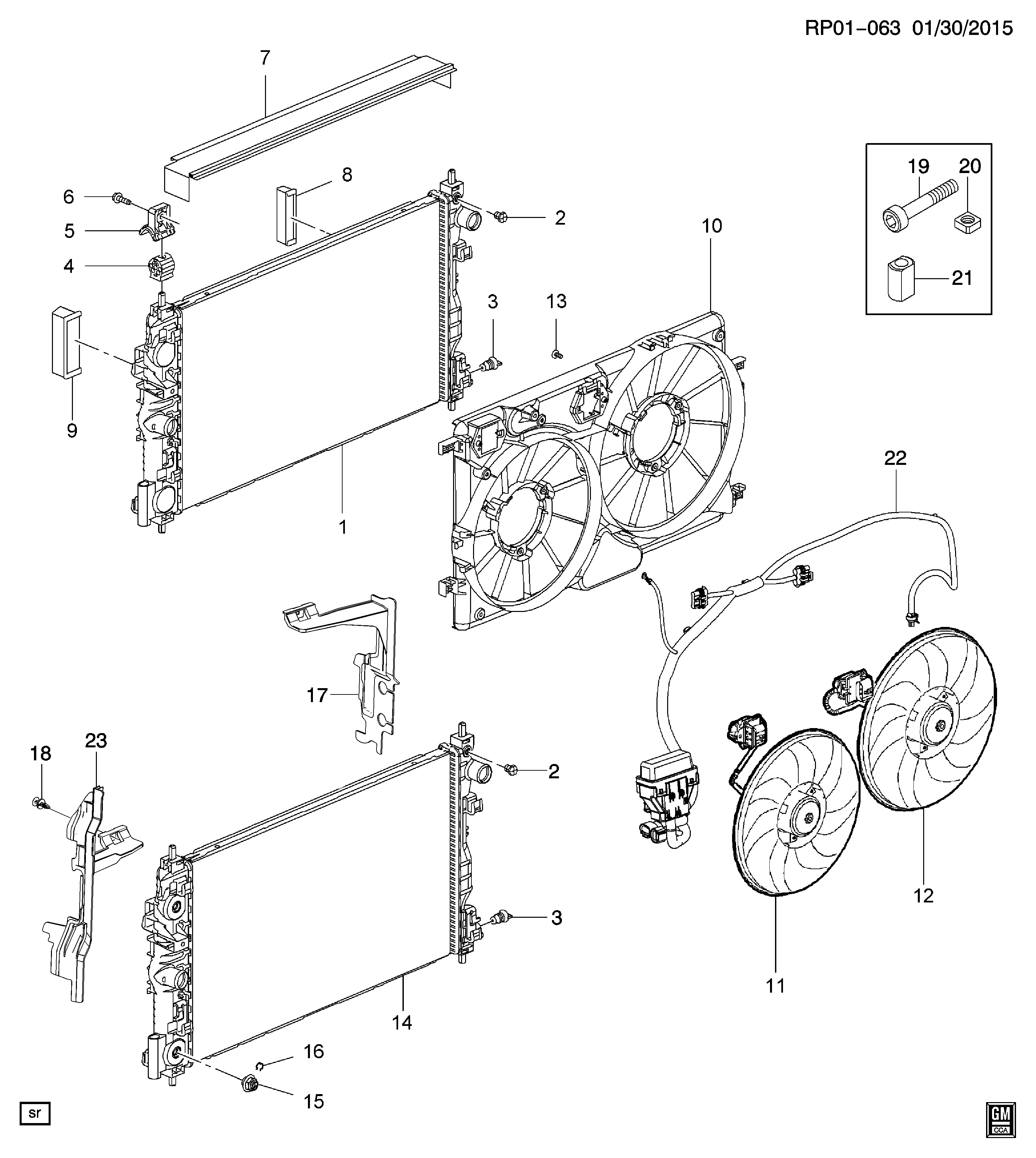 Chevrolet 13347164 - Кронштейн, вентилятор радіатора avtolavka.club