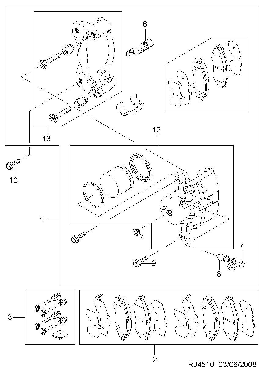 Chevrolet 96418871 - Гальмівний супорт avtolavka.club