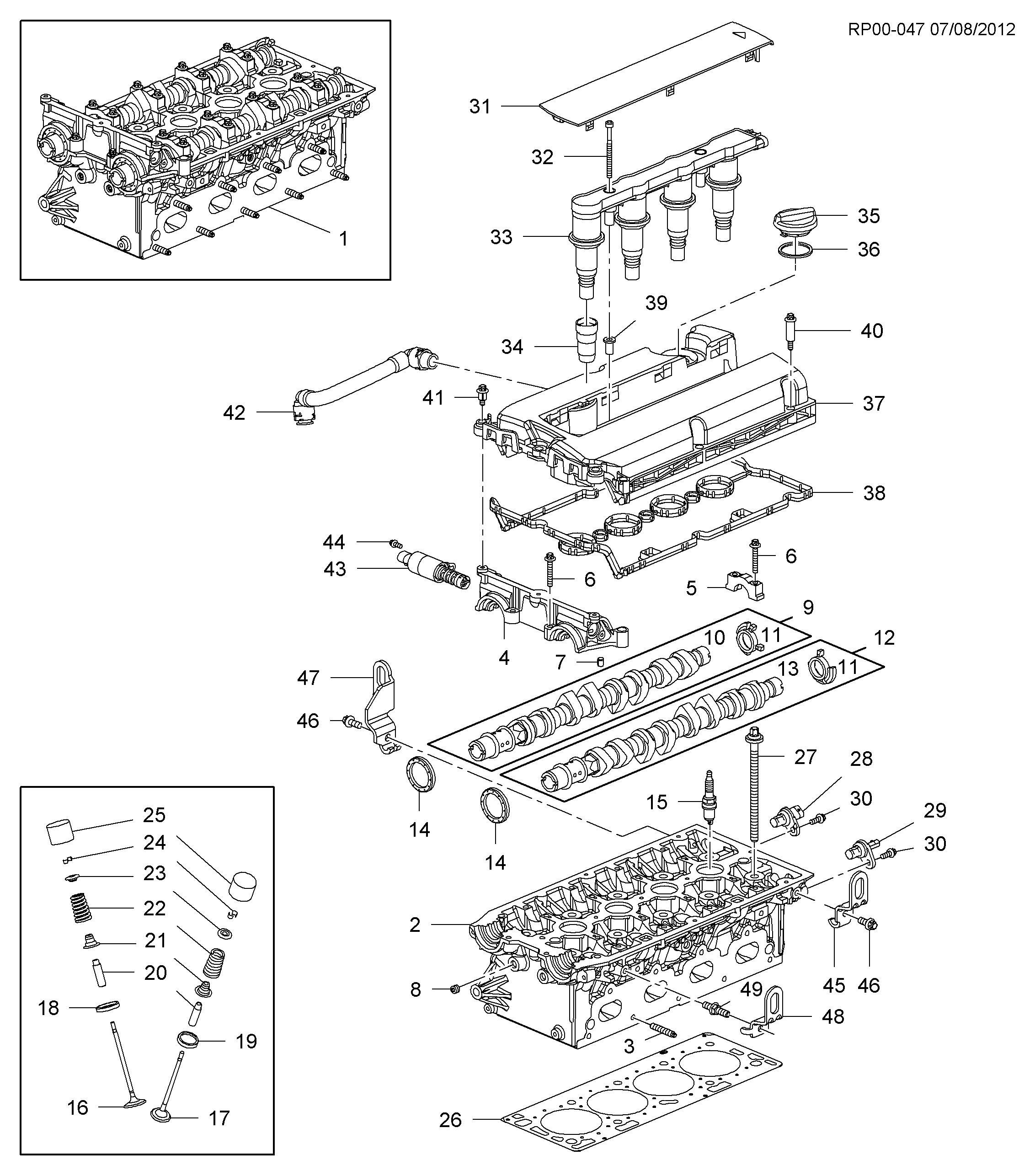 Chevrolet 55567050 - Регулюючий клапан, виставлення розподільного вала avtolavka.club